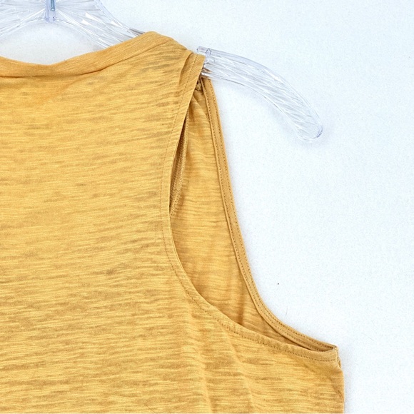 Altar’d State Women’s Twist Front Tank Top Large Mustard Yellow Casual - Picture 8 of 15